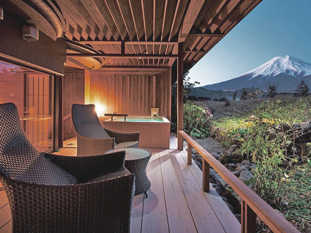 후지산 전경 료칸 여행